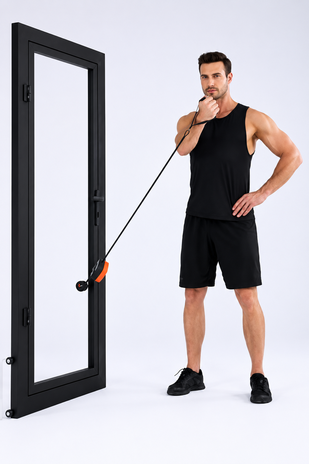 Standing incline cable crossover