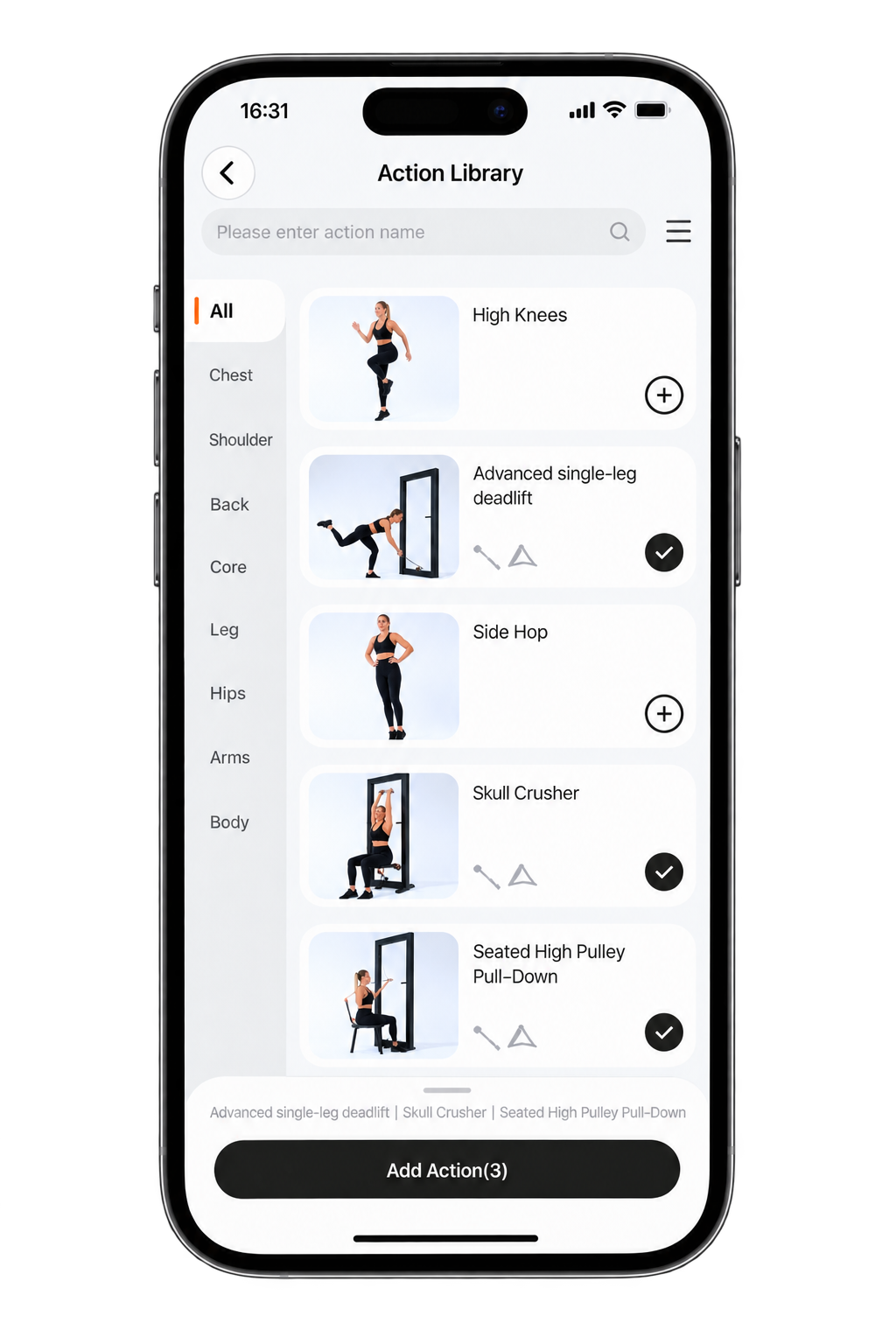 Custom workouts